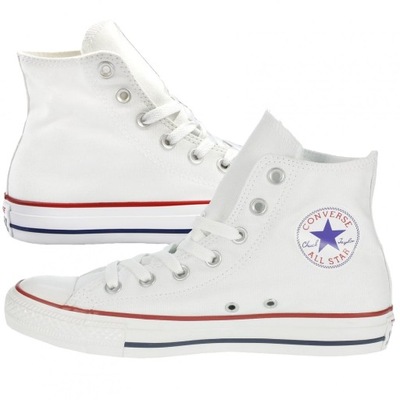 Converse buty trampki białe wysokie Hi All Star M7650 40