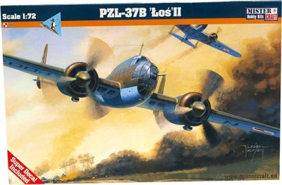 PZL-37B Łoś II 1:72 model Mister Craft