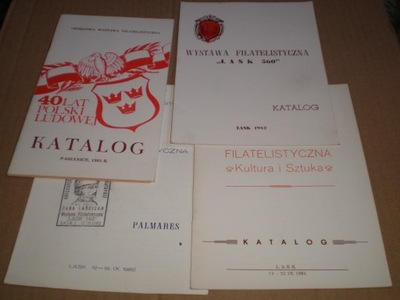 Pabianice,Łask - katalogi wystaw filatelistycznych