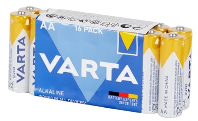 VARTA 16 szt. BATERIE ALKALICZNE R6 AA LR6 1,5V