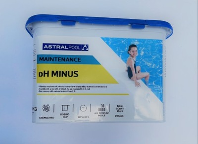 AstralPool pH- minus 1,5kg do obniżania ph wody basenowej