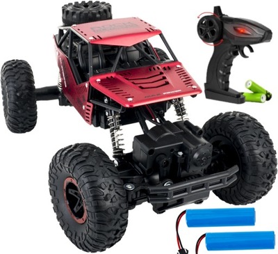 SAMOCHÓD ZDALNIE STEROWANY ROCK CRAWLER AUTO 4x4 rc DWA SILNIKI Dwa AKUMULA