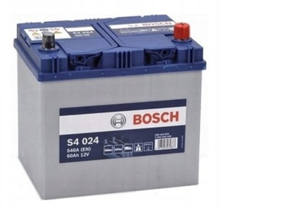 АККУМУЛЯТОР BOSCH 12V 60AH/540A S4024