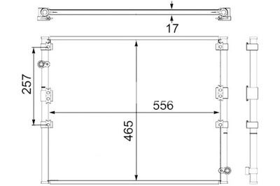 MAHLE CONDENSADOR DE ACONDICIONADOR TOYOTA LAND CRUISER 90 2.7 3.0D 3.4  