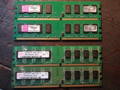 Pamięć Kingston 4GB DDR2 800 2X 2GB KVR800D2N6/2G