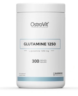 OstroVit Glutamina 1250 mg 300 kapsułek Aminokwasy