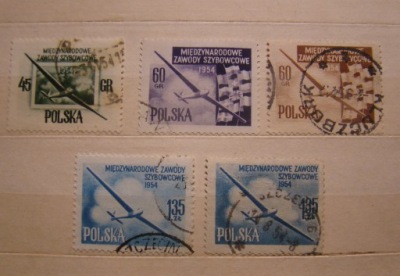 OKAZJA! F 712 - 714a,b SZYBOWCE - kasowany