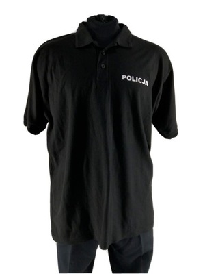 Koszulka POLO z krótkim rękawem POLICJA r. XL