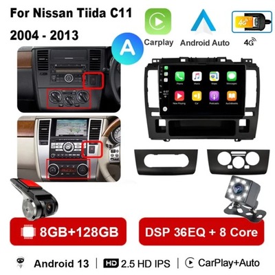 NAVEGACIÓN GPS DSP RADIO DE AUTOMÓVIL CON ANDROIDEM PARA NISSAN TIIDA C11 2004-2013 CARPLAY  