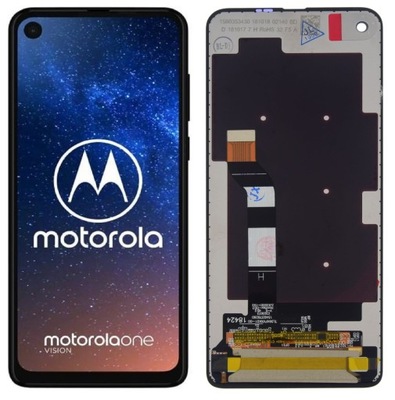 Wyświetlacz do Motorola One Vision czarny