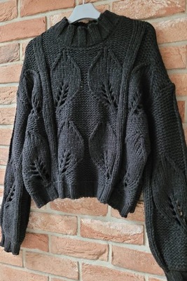 Ażurowy sweter Minouu czarny