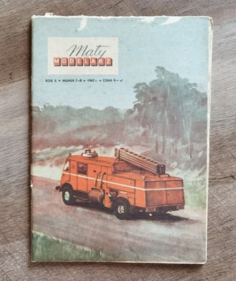 Mały Modelarz Samochód pożarniczy Numer 7-8 1967
