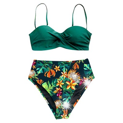 WYSZCZUPLAJĄCY STRÓJ KĄPIELOWY PUSH UP WYSOKI STAN MODELUJĄCY PLUS SIZE XL