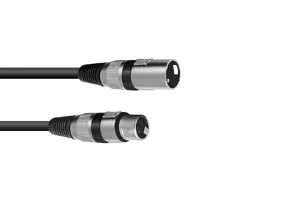 Przewód mikrofonowy XLR m - XLR ż Omnitronic 5 m