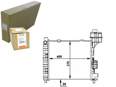 BRH8MK 376 713-034 РАДИАТОР ДВИГАТЕЛЯ - СИСТЕМА CHŁOD