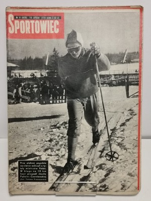Sportowiec nr 8 (429) 1959 narty biegowe Józefa Pęksa-Czerniawska