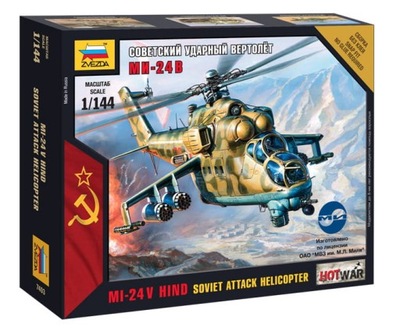 Mi-24V Hind Attack Helicopter 1:144 Zvezda 7403