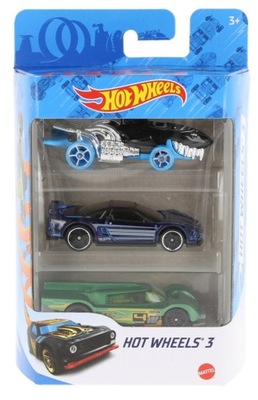 HOT WHEELS Małe samochodziki Trzypak 3-pak