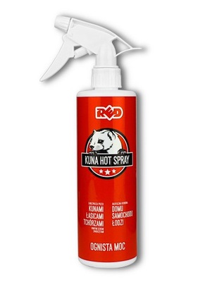 СРЕДСТВО NA KUNY RED KUNA HOT SPRAY ODSTRASZACZ KUN фото