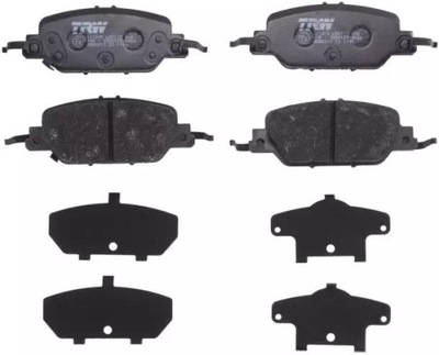 Trw тормозные колодки тормозные gdb2217 фото №1