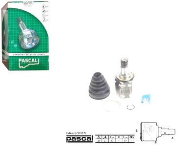 Pascal шарнир приводной внутренний toyota camry pr фото №1