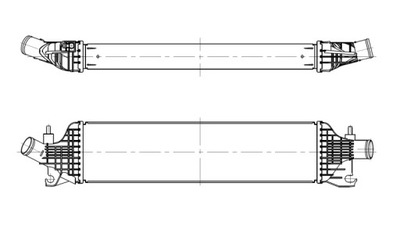 309095/NRF AUŠINTUVAS INTERCOOLER 