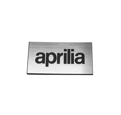 Naklejka Emblemat APRILIA srebrna 30x15mm