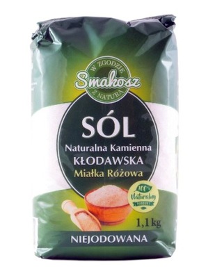 SÓL KŁODAWSKA NIEJODOWANA MIAŁKA Smakosz 1kg