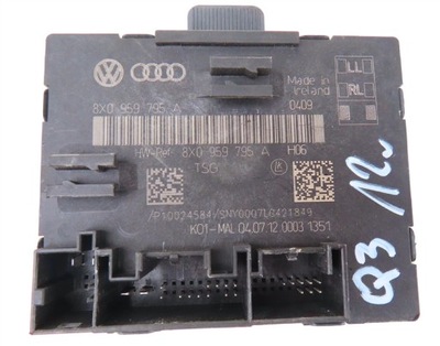 Модуль двері задніх лівих audi q3 8u 2011-2018 rok 8x0959795a фото №1