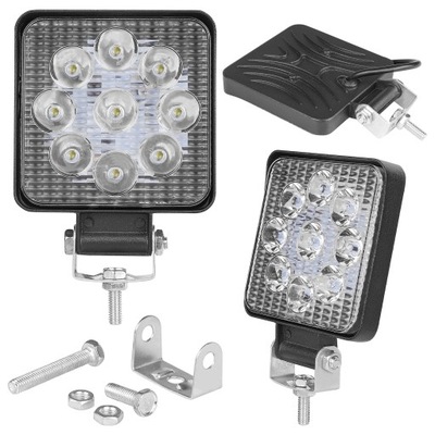 FARO EN FUNCIONAMIENTO DIODO LUMINOSO LED 27W HALÓGENO ANTINIEBLA 12V 24V  