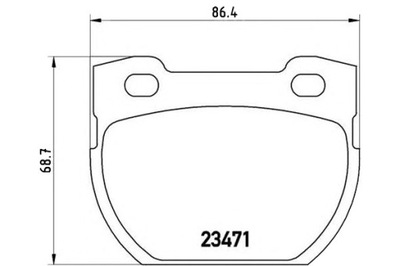 BREMBO КОЛОДКИ ТОРМОЗНЫЕ LAND ROVER DEFENDER 01- TY