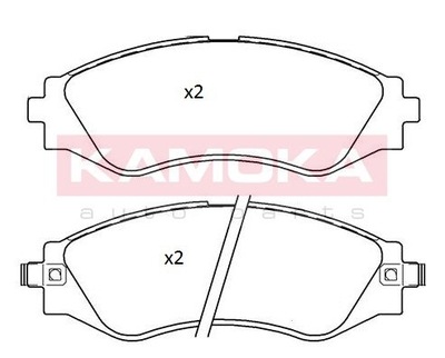 КОЛОДКИ ТОРМОЗНОЙ ПЕРЕД CHEVROLET EPICA 06-