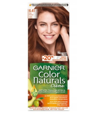 Garnier Color Naturals Farba 6.41 Złoty bursztyn