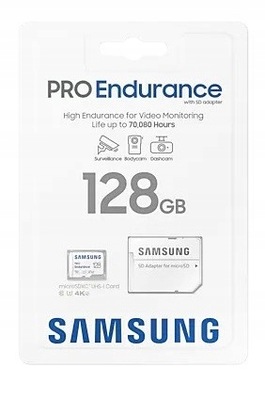 KARTA PAMIĘCI SAMSUNG Pro Endurance 128GB micro SD