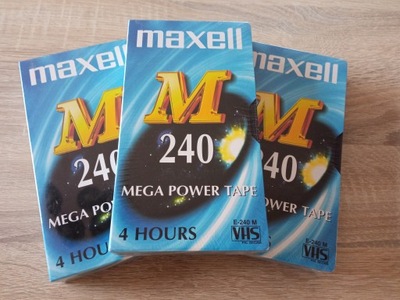 MAXELL M240 Mega Power Tape nowa kaseta VHS