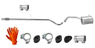 Ford ka 1.2 2008-2012 труба + гасник кінцевий фото №1