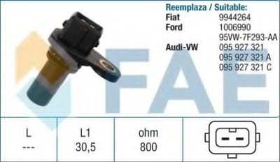 SENSOR REVOLUCIONES DE EJE KORB. AUDI FIAT VW  