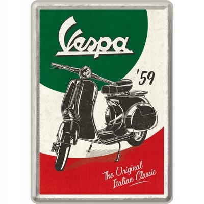 POCZTOWKA TABLA VESPA METAL KARTKA POCZTOWA  