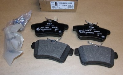Тормозные колодки тормоза citroen c4 ii,ds4/5,p308,508 задняя фото №1