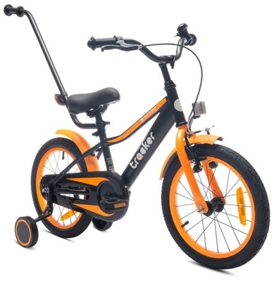 Rower dla chłopca 16 cali Tracker bike neon pomarańczowy
