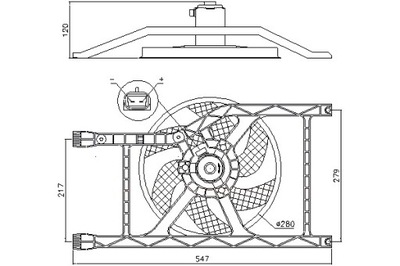 NISSENS FAN RADIATOR FROM CASING FIAT 500 500 C PANDA LANCIA - milautoparts-fr.ukrlive.com