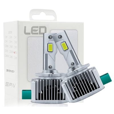 ZARNIKI LED D3S XENON HID 45W P&P ULTRA BALTAS 2 ШТ. 