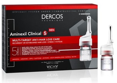 VICHY Dercos Aminexil Clinical 5 dla mężczyzn x21