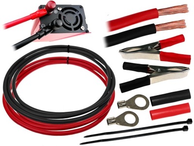 Кабели провода przedłużacz do преобразователя напряжения аккумулятор 6mm 5m фото №1