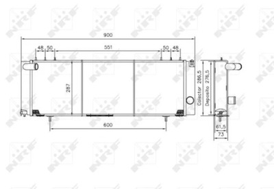 NRF 50231 CHLODNICA, SISTEMA AUŠINIMO VARIKLIO 