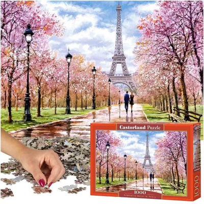 CASTORLAND PUZZLE UKŁADANKA 1000 ELEMENTÓW ROMANTIC WALK IN PARIS 68X47CM