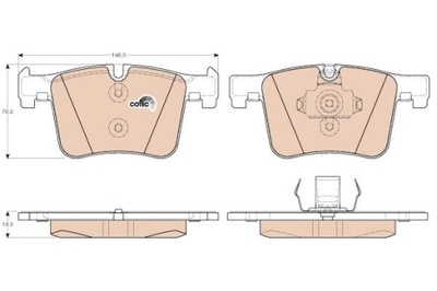 КОЛОДКИ HAM. BMW P. 1- 2- 3- 4- X3- X4 2.0- 3.0 11-