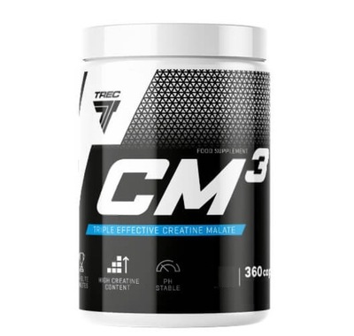 Trec CM3 360 kaps Mocny Jabłczan Kreatyny Creatine