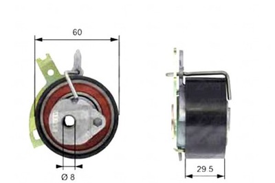 РОЛИК НАТЯЖИТЕЛЬНЫЙ РЕМНЯ ГРМ CITROEN C5 II C5 I