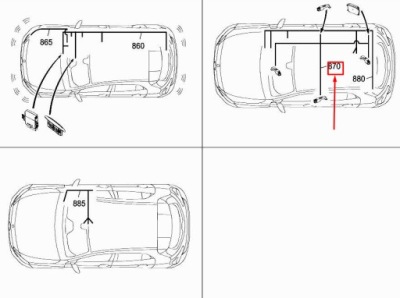 Mercedes-benz gla x156 джгут трубопровід система keyless go a1565405102 фото №1